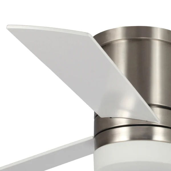 VENTILADOR DE TECHO LED 18 W REGULABLE NÍQUEL SATINADO NAYSA