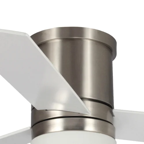 VENTILADOR DE TECHO LED 18 W REGULABLE NÍQUEL SATINADO NAYSA