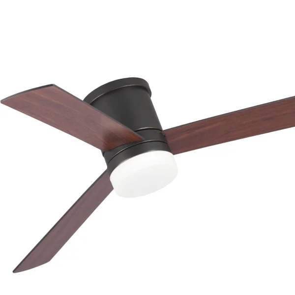 VENTILADOR DE TECHO LED 18 W REGULABLE MARRÓN NAYSA