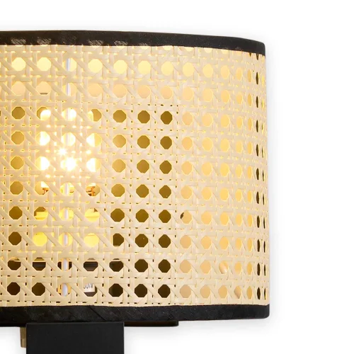 Aplique De Pared Bambú E27 Jicama Lúzete