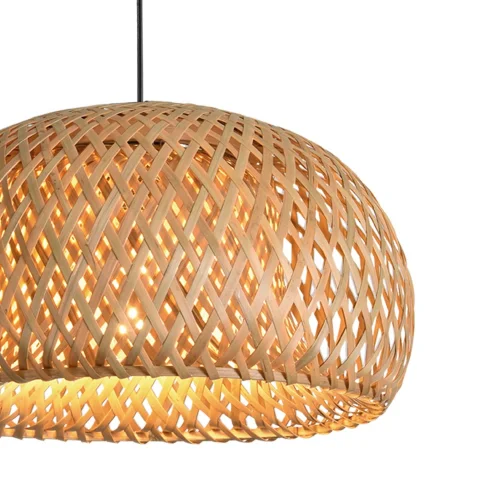LÁMPARA DE TECHO BAMBÚ PEQUEÑA E27 KAWENA