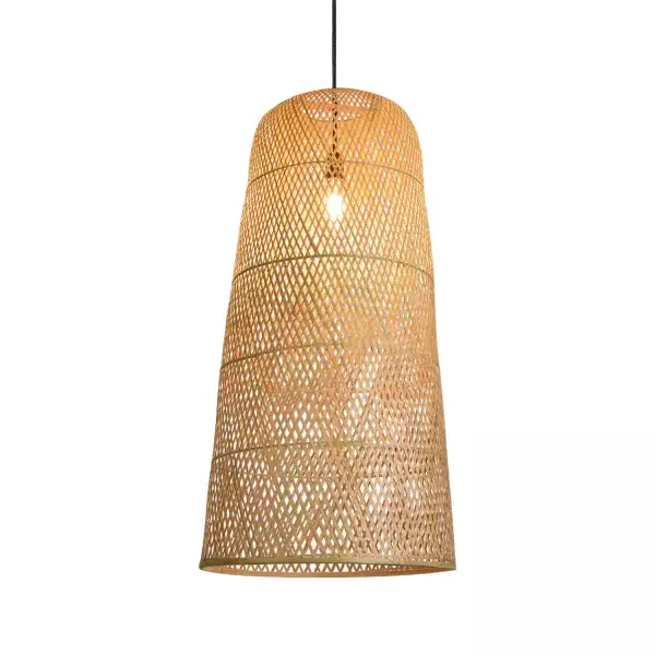 LÁMPARA DE TECHO BAMBÚ MEDIANA E27 MOANA