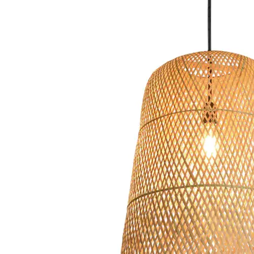 LÁMPARA DE TECHO BAMBÚ MEDIANA E27 MOANA