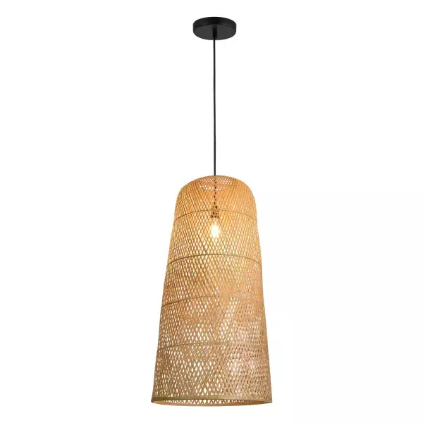 LÁMPARA DE TECHO BAMBÚ MEDIANA E27 MOANA