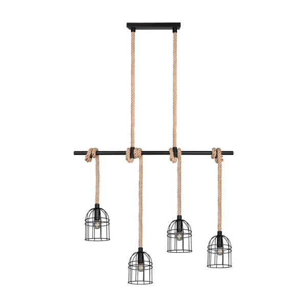 LÁMPARA DE TECHO 4 LUCES E14 150 CM NAKIA