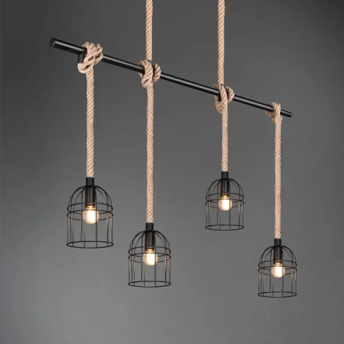 LÁMPARA DE TECHO 4 LUCES E14 150 CM NAKIA