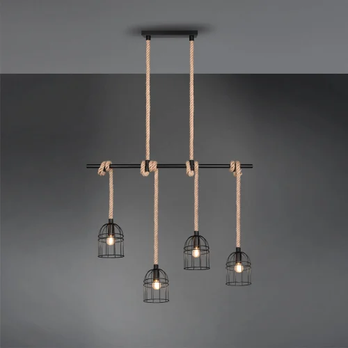 LÁMPARA DE TECHO 4 LUCES E14 150 CM NAKIA