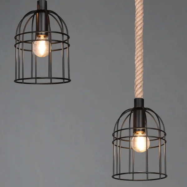 LÁMPARA DE TECHO 4 LUCES E14 150 CM NAKIA