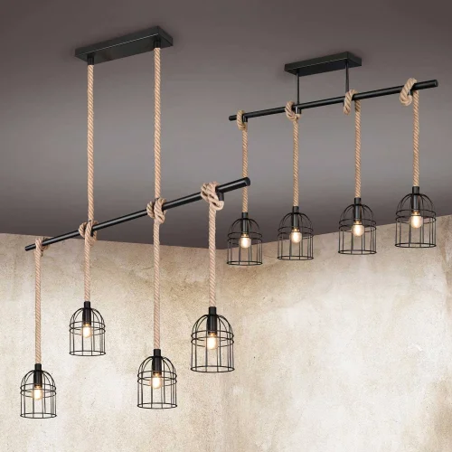 LÁMPARA DE TECHO 4 LUCES E14 150 CM NAKIA