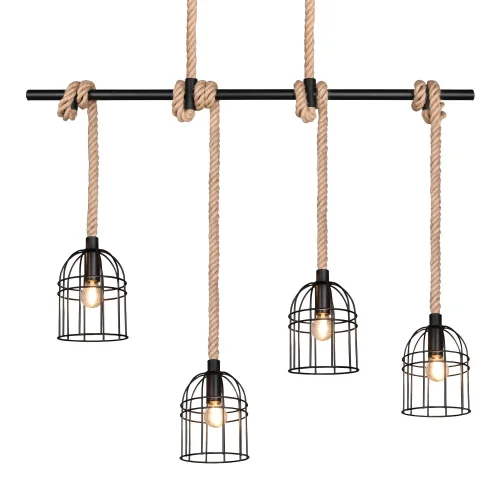 LÁMPARA DE TECHO 4 LUCES E14 150 CM NAKIA