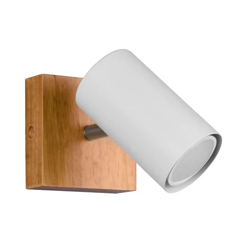 FOCO GRAFTON 1 LUZ MARRÓN CLARO BLANCO