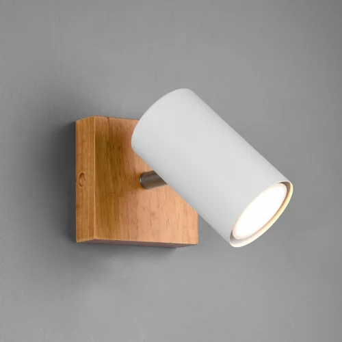 FOCO GRAFTON 1 LUZ MARRÓN CLARO BLANCO