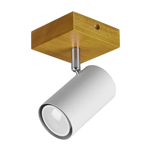 FOCO GRAFTON 1 LUZ MARRÓN CLARO BLANCO