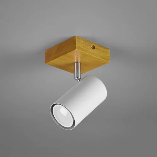 FOCO GRAFTON 1 LUZ MARRÓN CLARO BLANCO