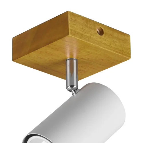 FOCO GRAFTON 1 LUZ MARRÓN CLARO BLANCO