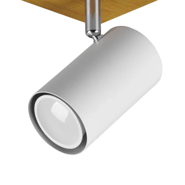 FOCO GRAFTON 1 LUZ MARRÓN CLARO BLANCO