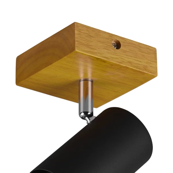 FOCO GRAFTON 1 LUZ MARRÓN CLARO NEGRO