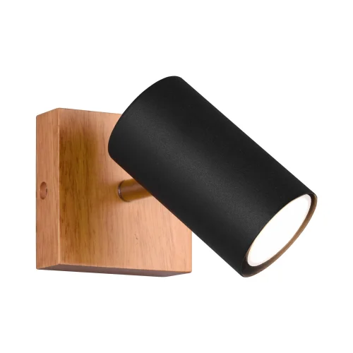 FOCO GRAFTON 1 LUZ MARRÓN CLARO NEGRO