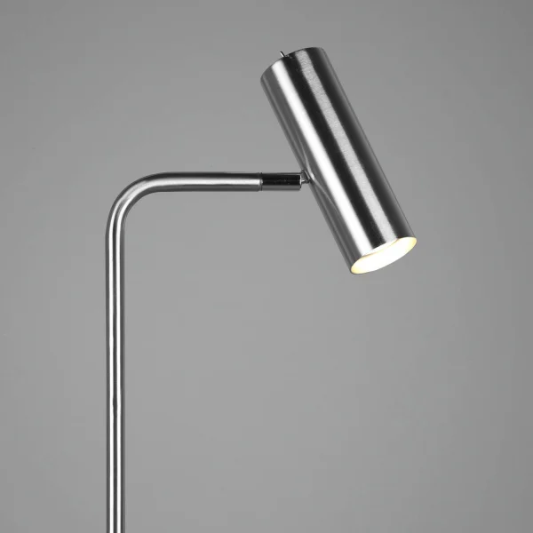 LÁMPARA DE PIE GRAFTON NÍQUEL MATE LÁMPARA DE PIE GRAFTON NÍQUEL MATE