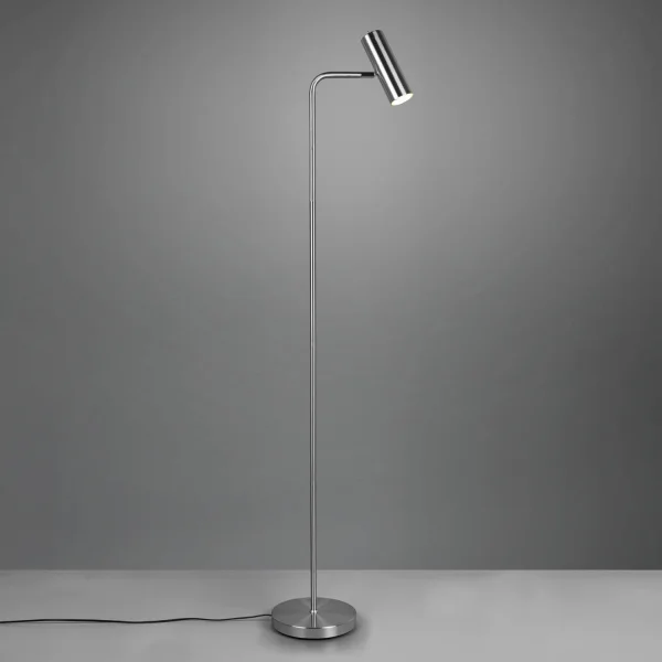 LÁMPARA DE PIE GRAFTON NÍQUEL MATE LÁMPARA DE PIE GRAFTON NÍQUEL MATE