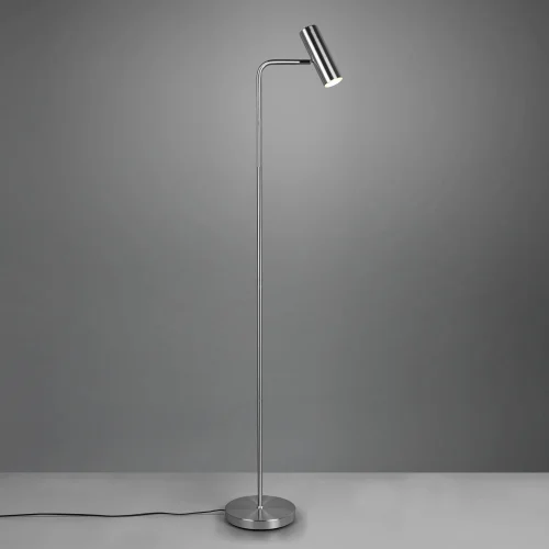 LÁMPARA DE PIE GRAFTON NÍQUEL MATE LÁMPARA DE PIE GRAFTON NÍQUEL MATE