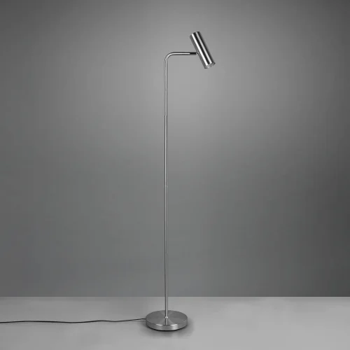 LÁMPARA DE PIE GRAFTON NÍQUEL MATE LÁMPARA DE PIE GRAFTON NÍQUEL MATE