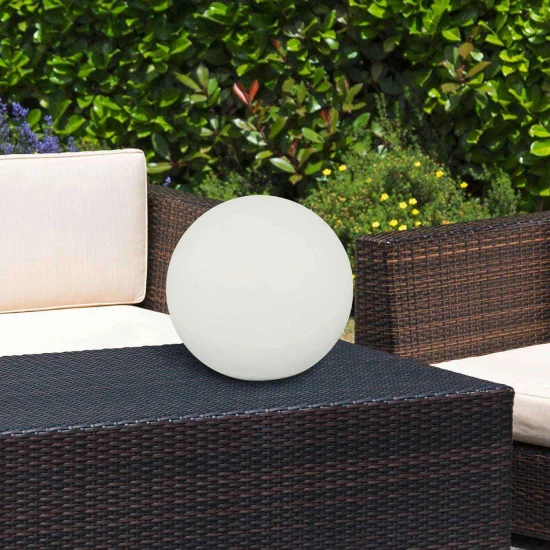 LÁMPARA DE MESA BOLA LED EXTERIOR