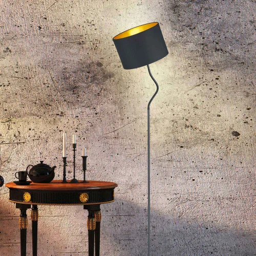 LÁMPARA DE PIE FLEXIBLE MIDDLETON NEGRO E27