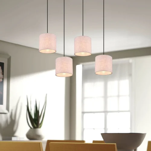 LÁMPARA DE TECHO 4 LUCES E27 VALDEMAR