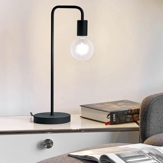 LÁMPARA DE MESA GLADSTONE NEGRO