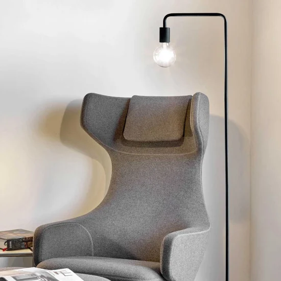 LÁMPARA DE PIE GLADSTONE NEGRO