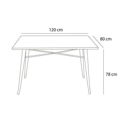 MESA JOSEPHINE BLANCA MADERA HAYA OSCURA 120 CM MESA JOSEPHINE BLANCA MADERA HAYA OSCURA 120 CM