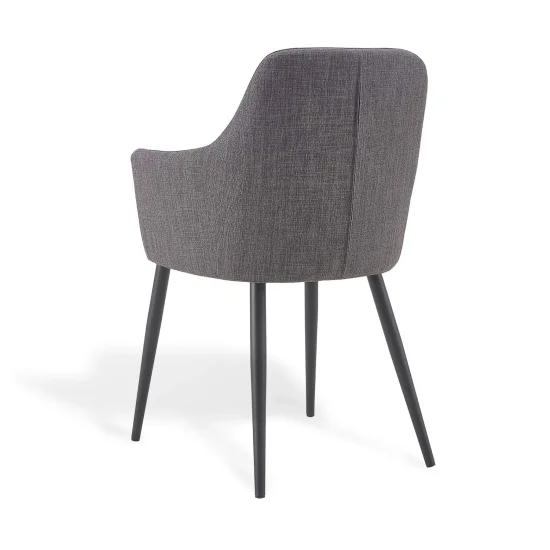 SILLÓN GUNNAR GRIS PATAS NEGRAS 2