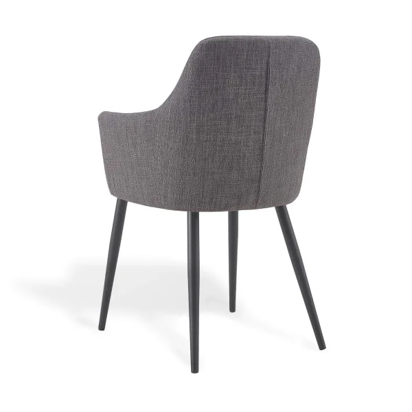 SILLÓN GUNNAR GRIS PATAS NEGRAS SILLÓN GUNNAR GRIS PATAS NEGRAS