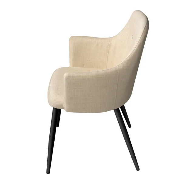 SILLÓN GUNNAR ARENA PATAS NEGRAS