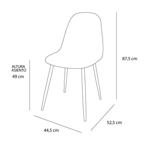 SILLA STENMARK MOSTAZA PATAS COLOR NATURAL SILLA STENMARK MOSTAZA PATAS COLOR NATURAL