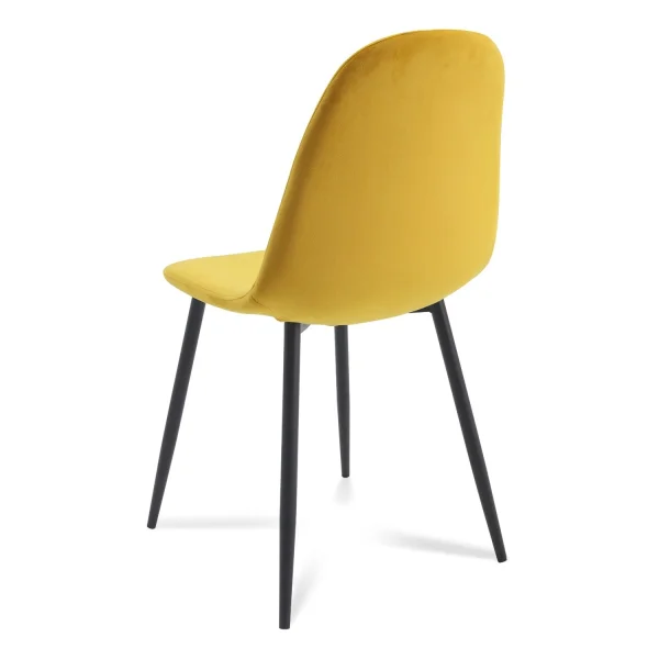 SILLA STENMARK MOSTAZA PATAS COLOR NEGRO SILLA STENMARK MOSTAZA PATAS COLOR NEGRO