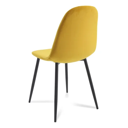 SILLA STENMARK MOSTAZA PATAS COLOR NEGRO SILLA STENMARK MOSTAZA PATAS COLOR NEGRO