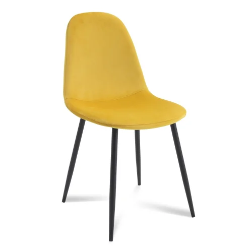 SILLA STENMARK MOSTAZA PATAS COLOR NEGRO SILLA STENMARK MOSTAZA PATAS COLOR NEGRO