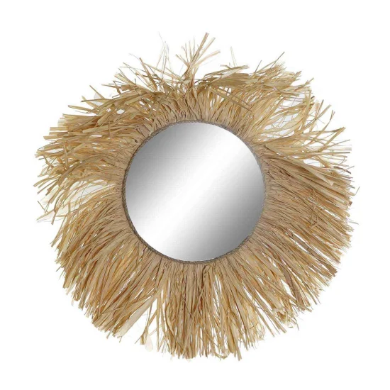ESPEJO FIBRA NATURAL BOHO