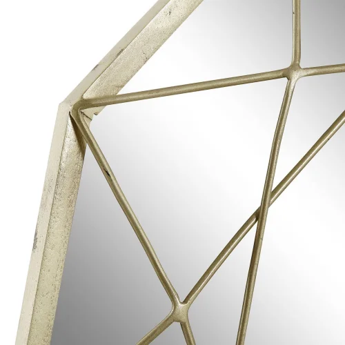 ESPEJO HIERRO DORADO MATE IZAN