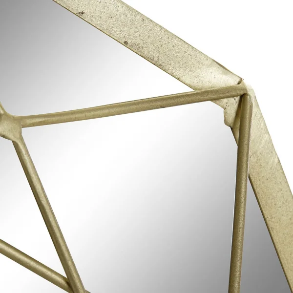 ESPEJO HIERRO DORADO MATE IZAN