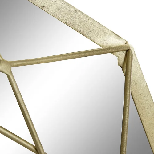 ESPEJO HIERRO DORADO MATE IZAN