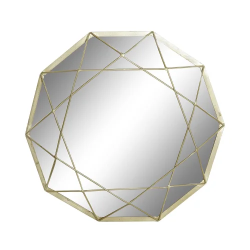 ESPEJO HIERRO DORADO MATE IZAN