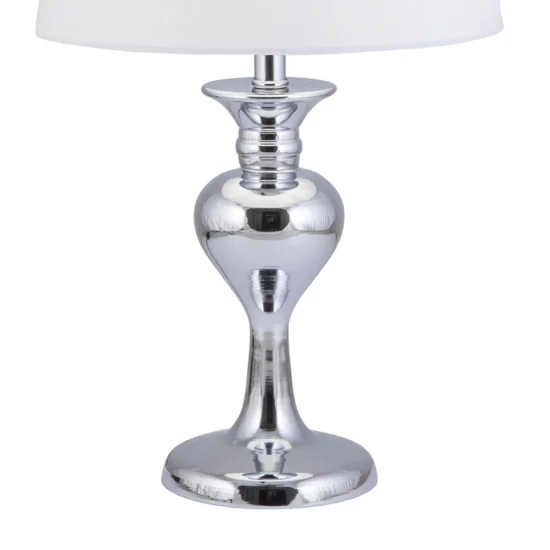 LÁMPARA DE MESA CROMO E27 CONSTANZA 2