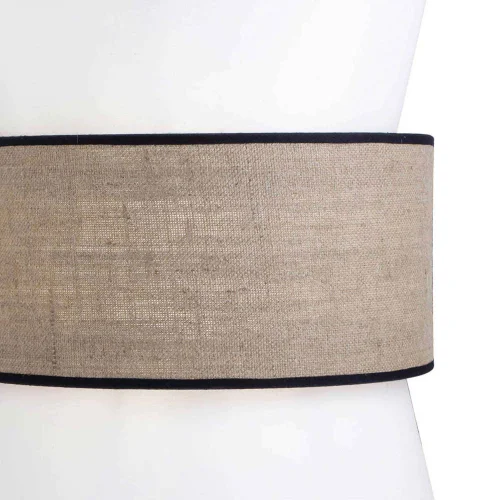 APLIQUE DE PARED 2 LUCES BLANCO/TOSTADO PAOLA