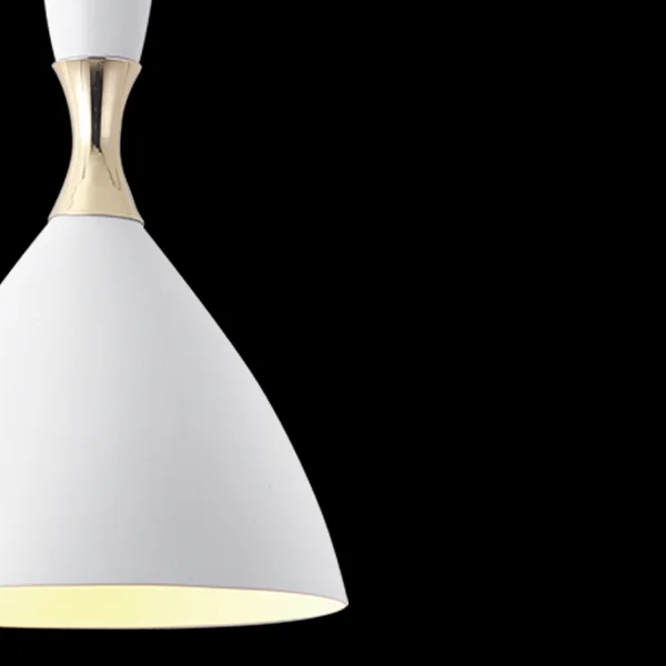 LÁMPARA DE TECHO BLANCO/DORADO BRICE