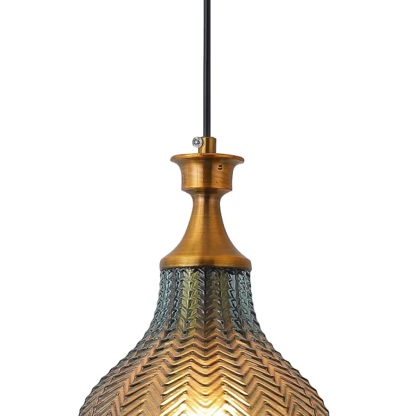 LÁMPARA DE TECHO CRISTAL AZUL Ø 19 CM ROGAN LÁMPARA DE TECHO CRISTAL AZUL Ø 19 CM ROGAN