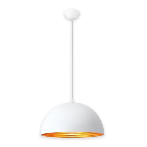 LÁMPARA DE TECHO ACERO BLANCO Ø 30 CM IRUNE LÁMPARA DE TECHO ACERO BLANCO Ø 30 CM IRUNE