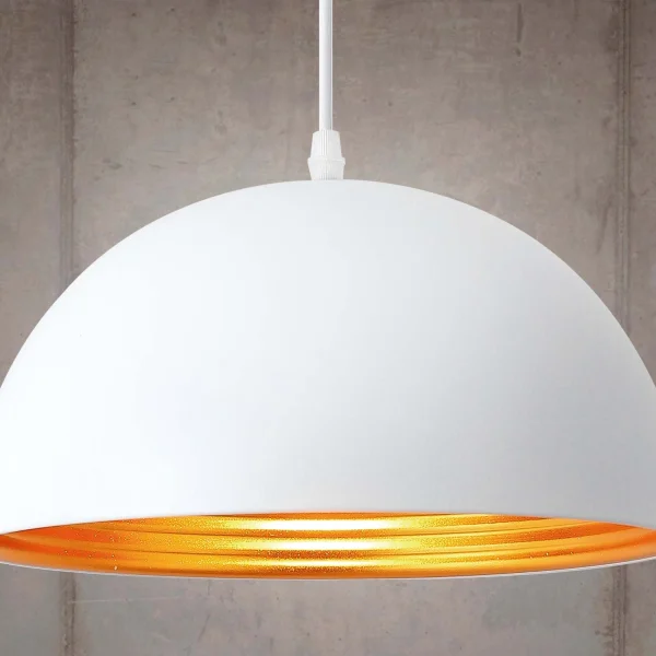 LÁMPARA DE TECHO ACERO BLANCO Ø 30 CM IRUNE LÁMPARA DE TECHO ACERO BLANCO Ø 30 CM IRUNE